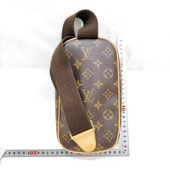 Louis Vuitton LV Shoulder Bag Pochette Banane Brown Monogram 674-021925 - Picture 2 of 16